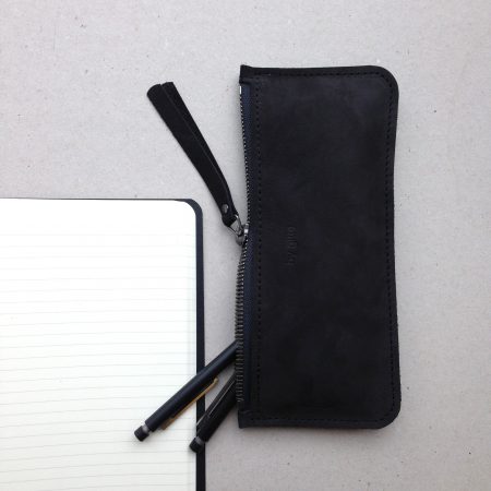 ETUI ZWART SUEDE