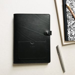 by gitte notebook cover A5 BLACK