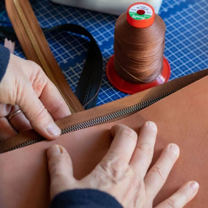 ETUI LÆR COGNAC - Afbeelding 3