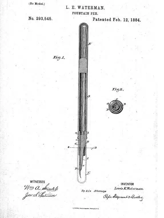 waterman, uitvinder van de moderne vulpen